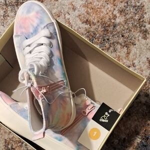 Tie-Dye High-Top Sneakers/Art Class-Size:1
